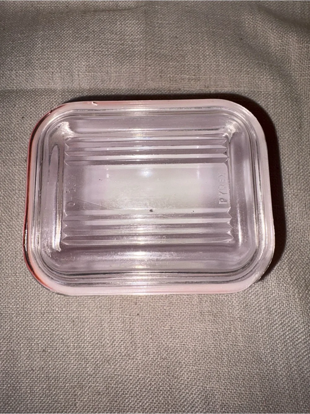 Pyrex Red Glass Storage Dish with Clear Lid